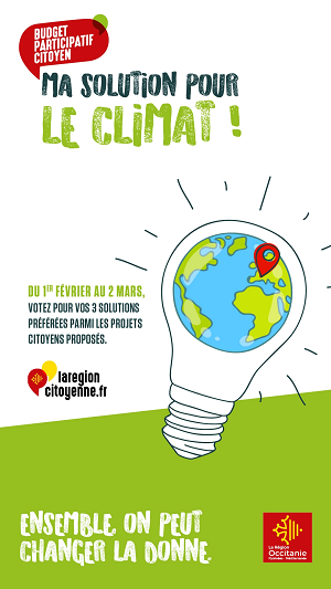 Citoyens d’Occitanie, ensemble, trouvons des solutions pour lutter contre le Changement Climatique !